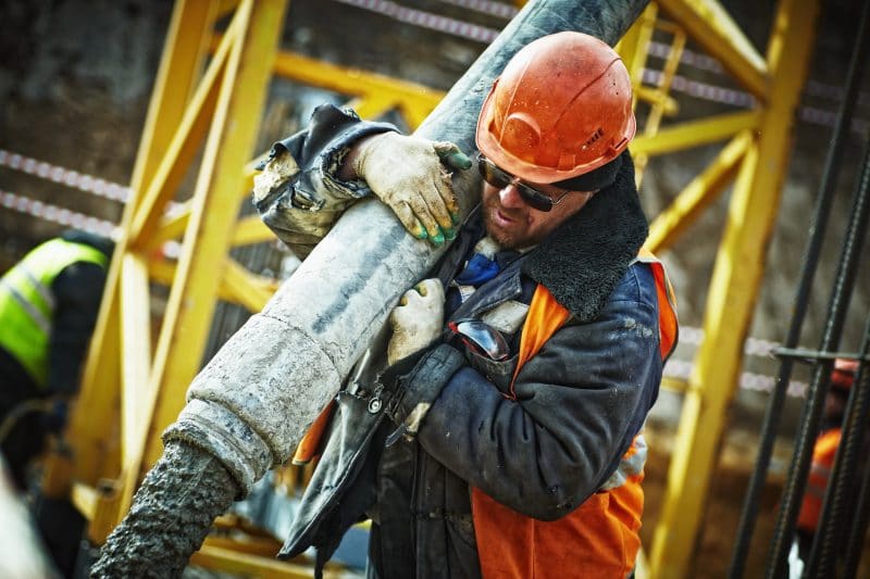 injured construction worker